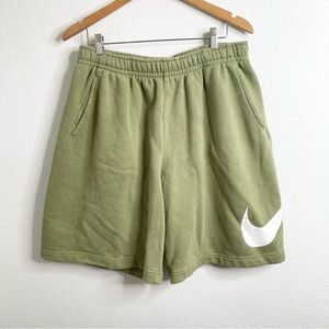 Nike Sweat Shorts Green Swoosh Size XXL Tall